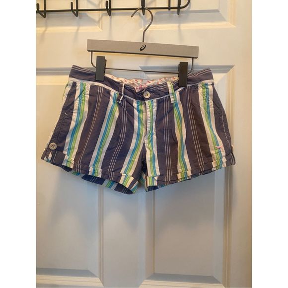 Women’s • Victoria’s Secret Pink • Pastel Colored • Striped • Shorts • Size 2 - Picture 1 of 3